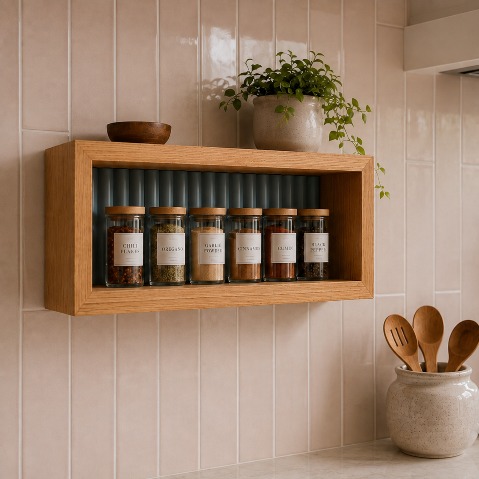 3D Fluted Box Shelf
