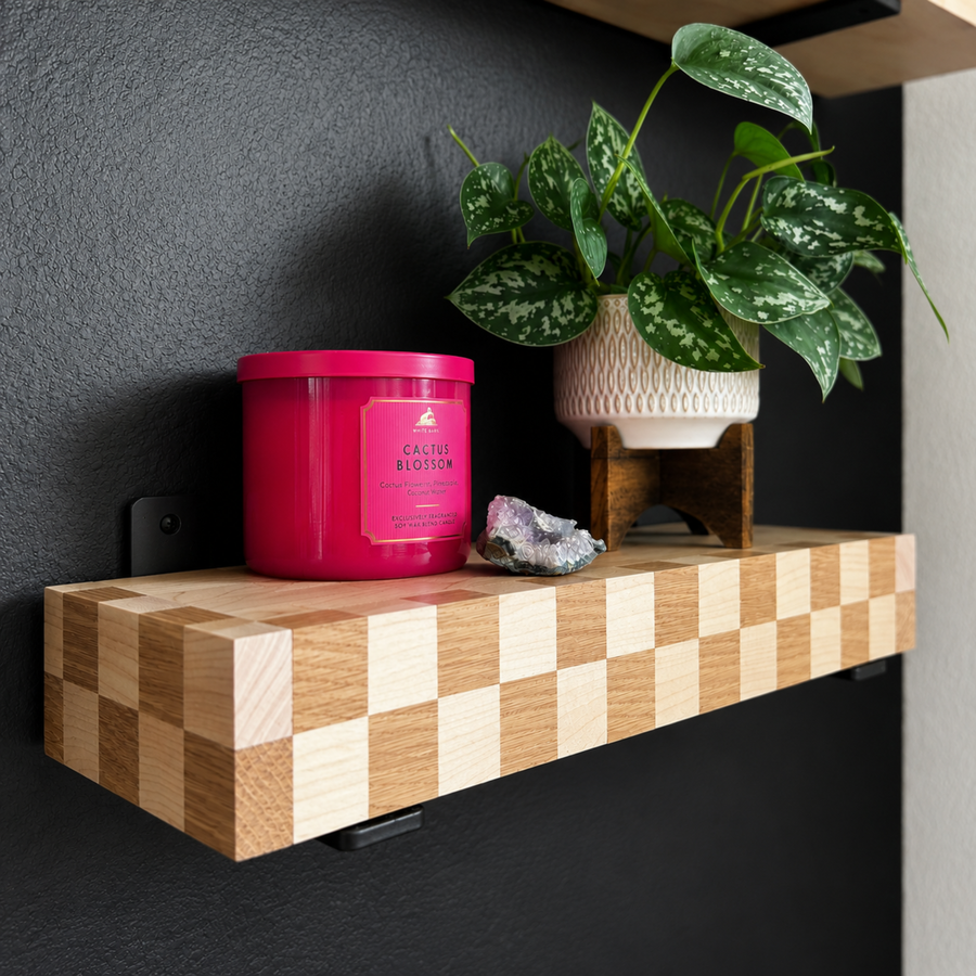 Checkerboard Floating Shelf