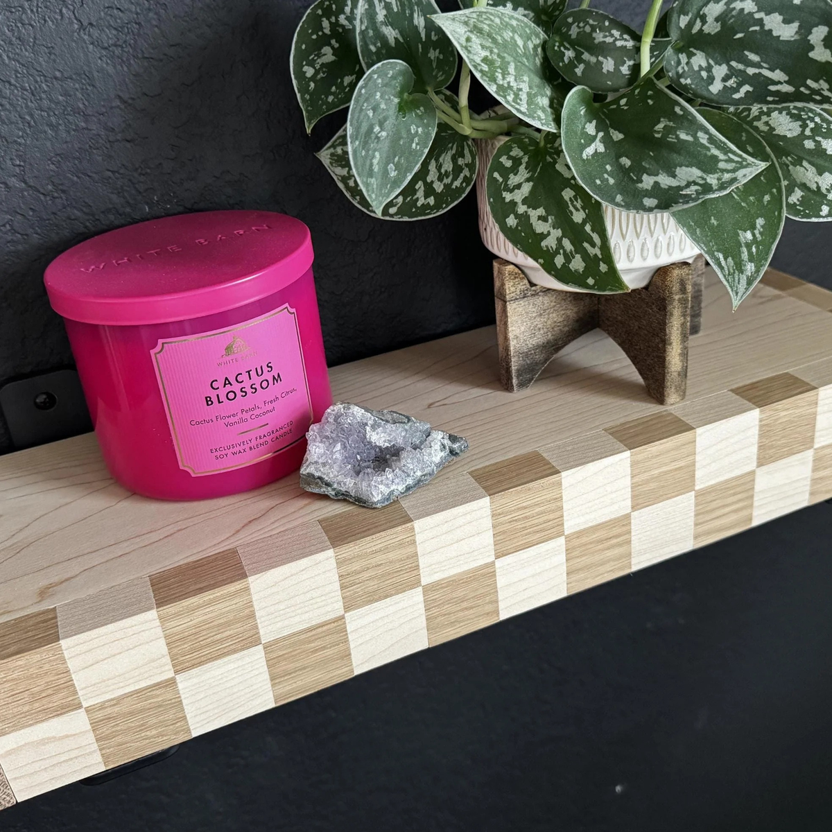 Checkerboard Floating Shelf